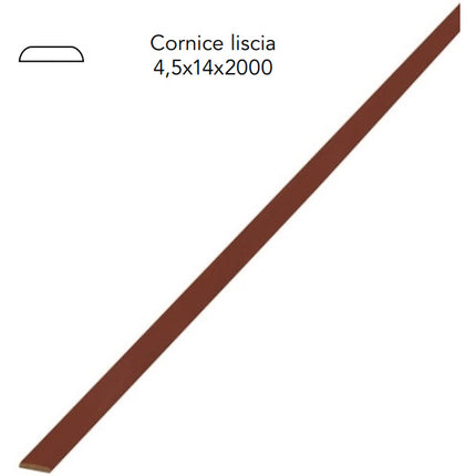 PIRCHER CORNICE LISCIA LEGNO MASSELLO LUCIDATO MOGANO