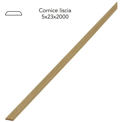 PIRCHER CORNICE LISCIA LEGNO MASSELLO LUCIDATO ROVERE