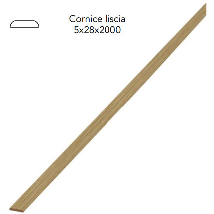PIRCHER CORNICE LISCIA LEGNO MASSELLO LUCIDATO ROVERE