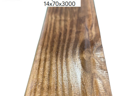 PIRCHER BATTISCOPA CON PIEDE IN LEGNO LUCIDATO CILIEGIO MM14X70X3000*