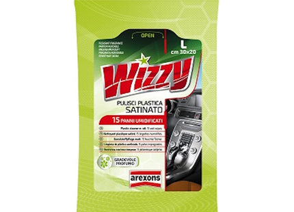 AREXONS WIZZY PANNI PULISCI PLASTICA SATINATO 15 PANNI