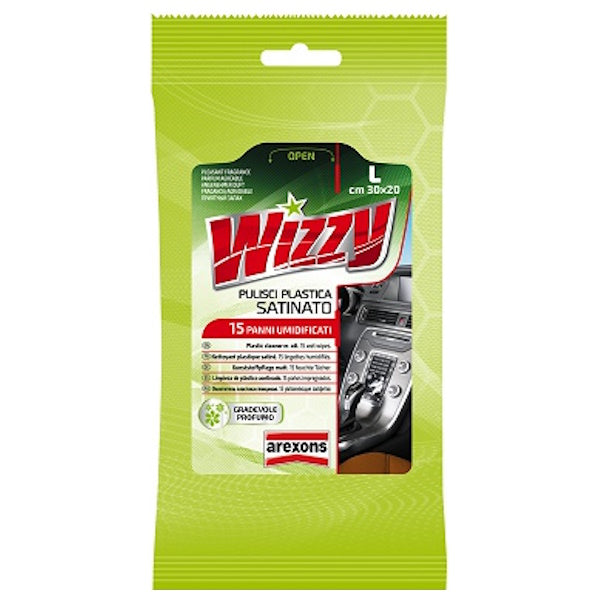 AREXONS WIZZY PANNI PULISCI PLASTICA SATINATO 15 PANNI