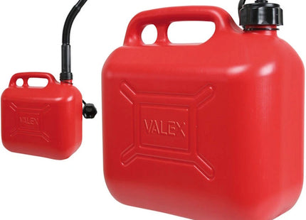 VALEX TANICA PER BENZINA CON TRAVASATORE FLESSIBILE IN POLIETILENE