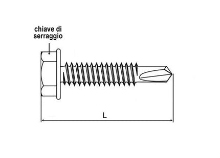 FRIULSIDER VITE AUTOPERFORANTE AP-STEEL TE ZINCATA BIANCA D.MM 4,8X13*