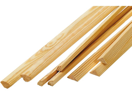 PIRCHER LISTELLO TRIANGOLO PINO NETTO NODI MM14X14X1000