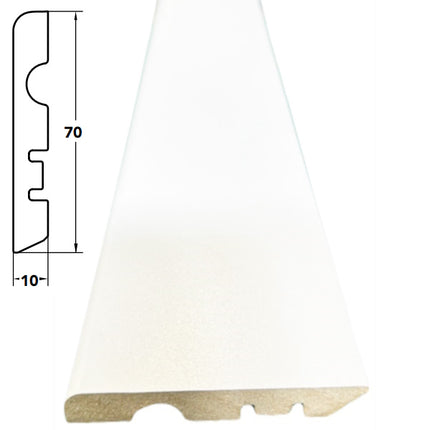PIRCHER BATTISCOPA IN MDF COLORE BIANCO