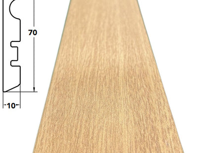 PIRCHER BATTISCOPA IN MDF ROVERE MM10X70X2400