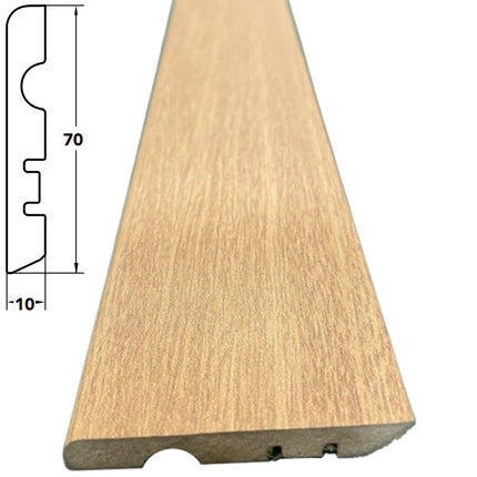 PIRCHER BATTISCOPA IN MDF ROVERE MM10X70X2400