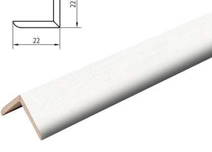 PIRCHER PARASPIGOLO IN MDF BIANCO MM22X22X2700