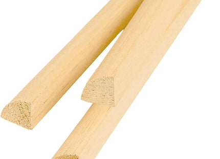 PIRCHER BASTONE QUARTO DI TONDO AYOUS GREZZO  MM10X10X3000