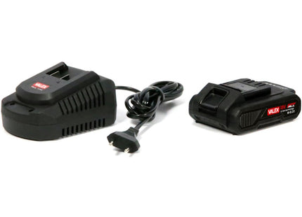 VALEX KIT ONEALL 1 BATTERIA DA 18V 2,0AH E CARICABATTERIA DA 1,7AH
