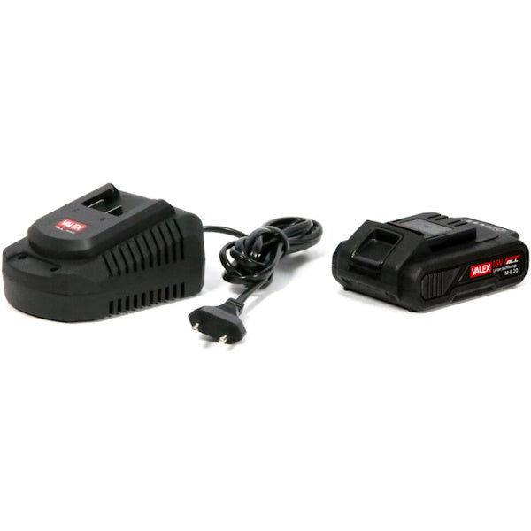 VALEX KIT ONEALL 1 BATTERIA DA 18V 2,0AH E CARICABATTERIA DA 1,7AH