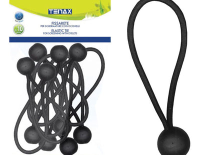 TENAX FISSARETE PER SCHERMATURE CON OCCHIELLI COLORE NERO MM150 PZ10