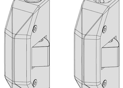 CISA COPPIA SCROCCHI PER CHIUSURA LATERALE PER MANIGLIONI ALPHA