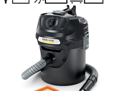 KARCHER ASPIRACENERE AD 2 BIDONE IN METALLO DA LT14 600W