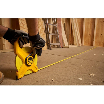 STANLEY ROTELLA METRICA TELAIO APERTO NASTRO FIBERGLASS MM12,7 MT60