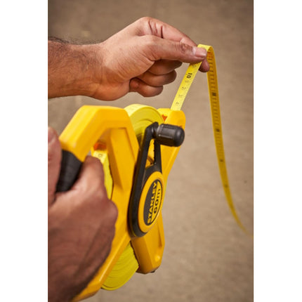 STANLEY ROTELLA METRICA TELAIO APERTO NASTRO FIBERGLASS MM12,7 MT60