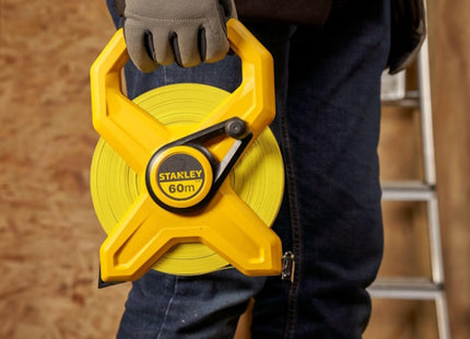 STANLEY ROTELLA METRICA TELAIO APERTO NASTRO FIBERGLASS MM12,7 MT60