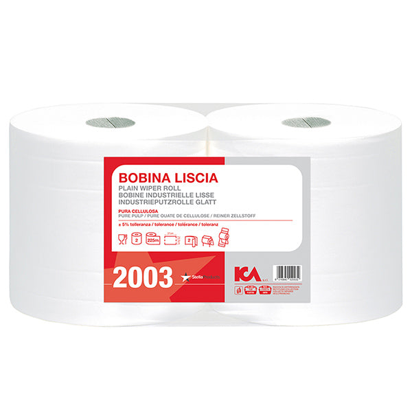 BOBINA CARTA SUPER LISCIA IN PURA CELLULOSA 700 STRAPPI CONF.DA 2 ROTOLI