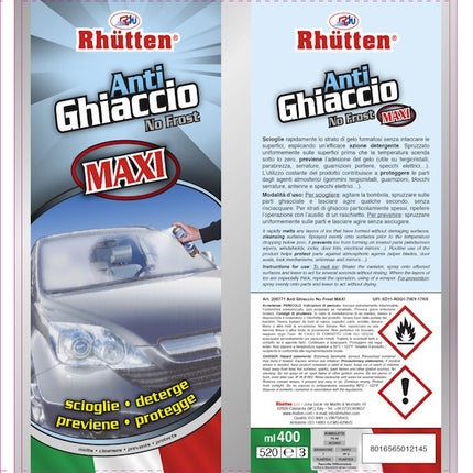 RHUTTEN ANTIGHIACCIO NO-FROST MAXI SPRAY ML400
