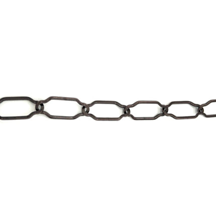 MINUTEX CATENA SAGOMATA FILO QUADRO IN ACCIAIO BRONZATO MOD. 201 D.MM2,5