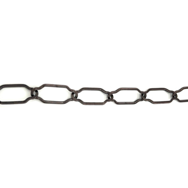 MINUTEX CATENA SAGOMATA FILO QUADRO IN ACCIAIO BRONZATO MOD. 201 D.MM2,5