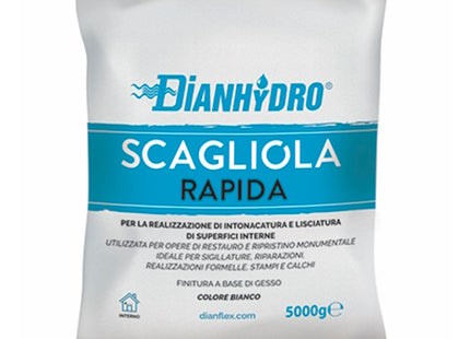 DIANFLEX GESSO SCAGLIOLA IN POLVERE SCATOLA DA KG 5