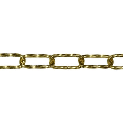MINUTEX CATENA RITORTA FILO QUADRO IN ACCIAIO OTTONATO MOD. 202 D.MM3,5