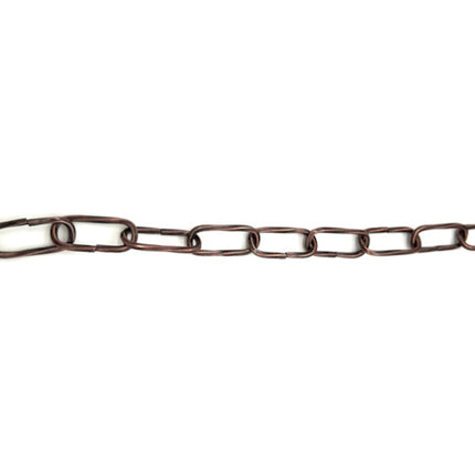 MINUTEX CATENA MIGNON RITORTA PER LAMPADARI FILO QUADRO BRONZATO D.MM2,2