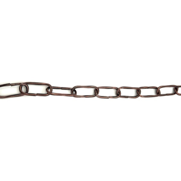 MINUTEX CATENA MIGNON RITORTA PER LAMPADARI FILO QUADRO BRONZATO D.MM2,2
