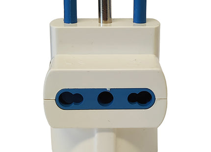 FAEG ADATTATORE TRIPLO SPINA 2P+T 16A 1 PRESA SCHUKO 2 PRESE BIPASSO