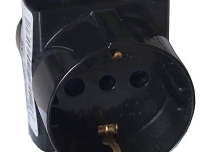 FAEG ADATTATORE TRIPLO SPINA 2P+T 16A 1 PRESA SCHUKO 2 PRESE BIPASSO