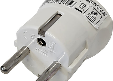 FAEG ADATTATORE CON SPINA SCHUKO 2P+T PRESA BIPASSO 2P+T 250V BIANCO