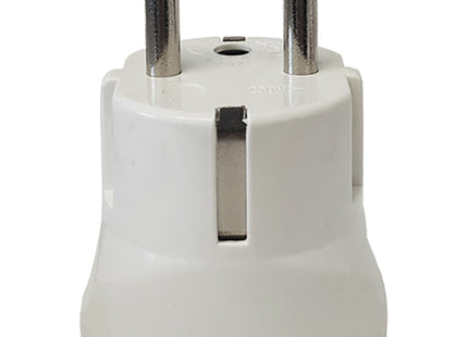 FAEG ADATTATORE CON SPINA SCHUKO 2P+T PRESA BIPASSO 2P+T 250V BIANCO