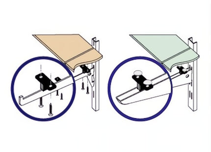 PIRCHER DUOFIX FISSAGGIO DOPPIO PER RIPIANI PER CREMAGLIERA PZ6