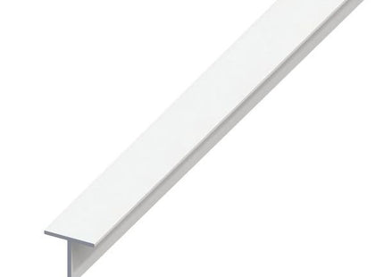 ALFER PROFILO QUADRATO A T PVC BIANCO MM19,5X1,5 MT2,5