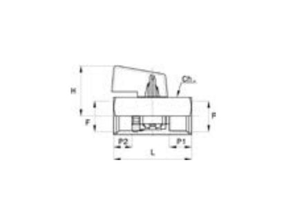 ANI ART. 21/F RUBINETTO DI LINEA ENTRATA USCITA FEMMINA