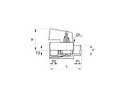 ANI ART. 21/G RUBINETTO DI LINEA FILETTATO MASCHIO FEMMINA