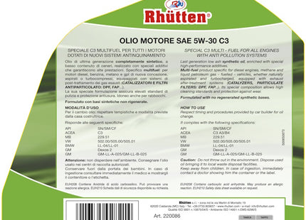 RHUTTEN OLIO MOTORE 4T  5W-30 C3