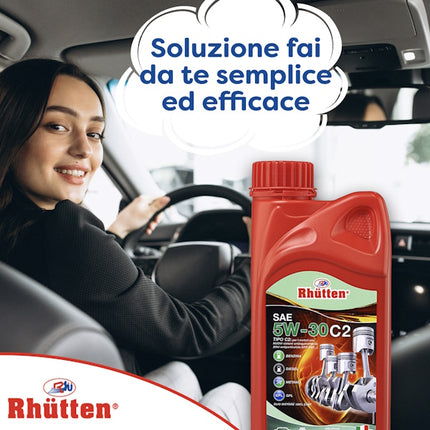 RHUTTEN OLIO MOTORE 4T  5W-30 C2 FLACONE DA LT1