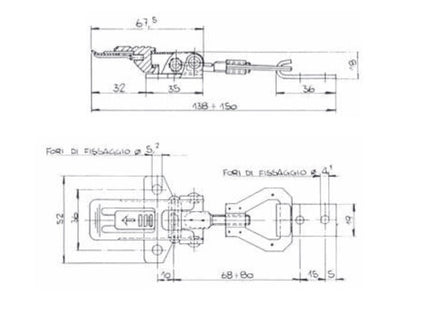 HOMBERGER CHIUSURA A LEVA REGOLABILE NFS/2 CON RISCONTRO PNF/2