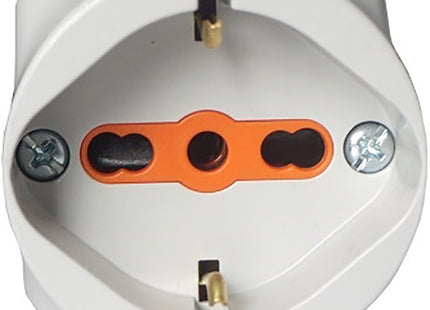 FAEG ADATTATORE TRIPLO SPINA CEE 2P+T 16A PRESA SCHUKO 2 PRESE BIPASSO