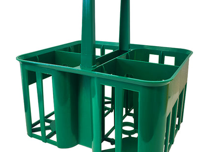 MOBIL PLASTIC CESTELLO PORTA BOTTIGLIE/BOTTIGLIONI 4 POSTI COLORE VERDE