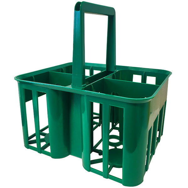 MOBIL PLASTIC CESTELLO PORTA BOTTIGLIE/BOTTIGLIONI 4 POSTI COLORE VERDE