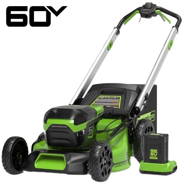 GREENWORKS RASAERBA GD60LM51SPK4 CM51 CARICABATTERIA+BATTERIA 60V 4AH