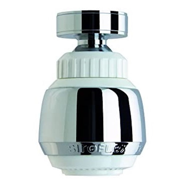 SIROFLEX ROMPIGETTO SIRIUS CON SNODO CROMATO BIANCO 22X1F-24X1M*