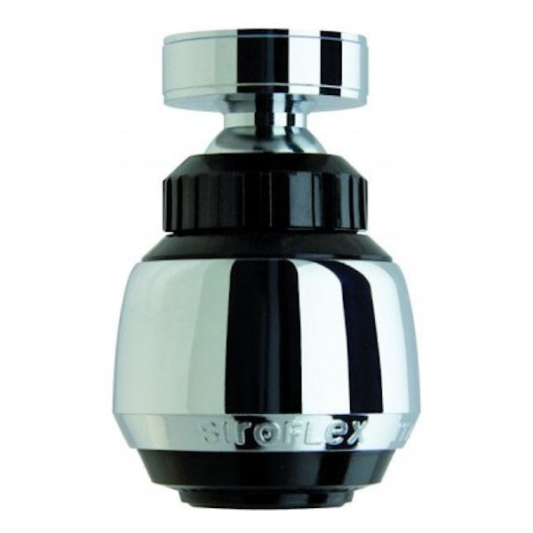 SIROFLEX ROMPIGETTO SIRIUS CON SNODO CROMATO NERO 22X1F-24X1M*