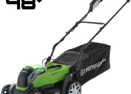GREENWORKS RASAERBA G48LM36K2 CM36 CARICABATTERIA+BATTERIA 48V 2AH