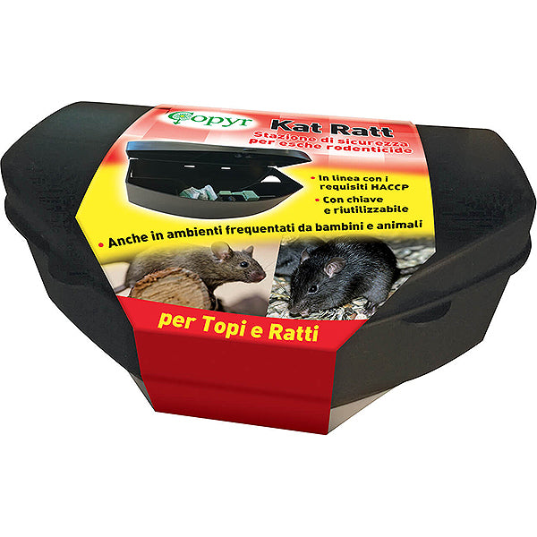 COPYR KAT RATT EROGATORE IN PLASTICA ESCHE PER TOPI