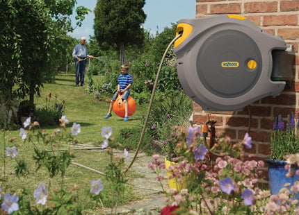 HOZELOCK RULLO AVVOLGITUBO AUTO REEL AUTOMATICO CON MT40 DI TUBO